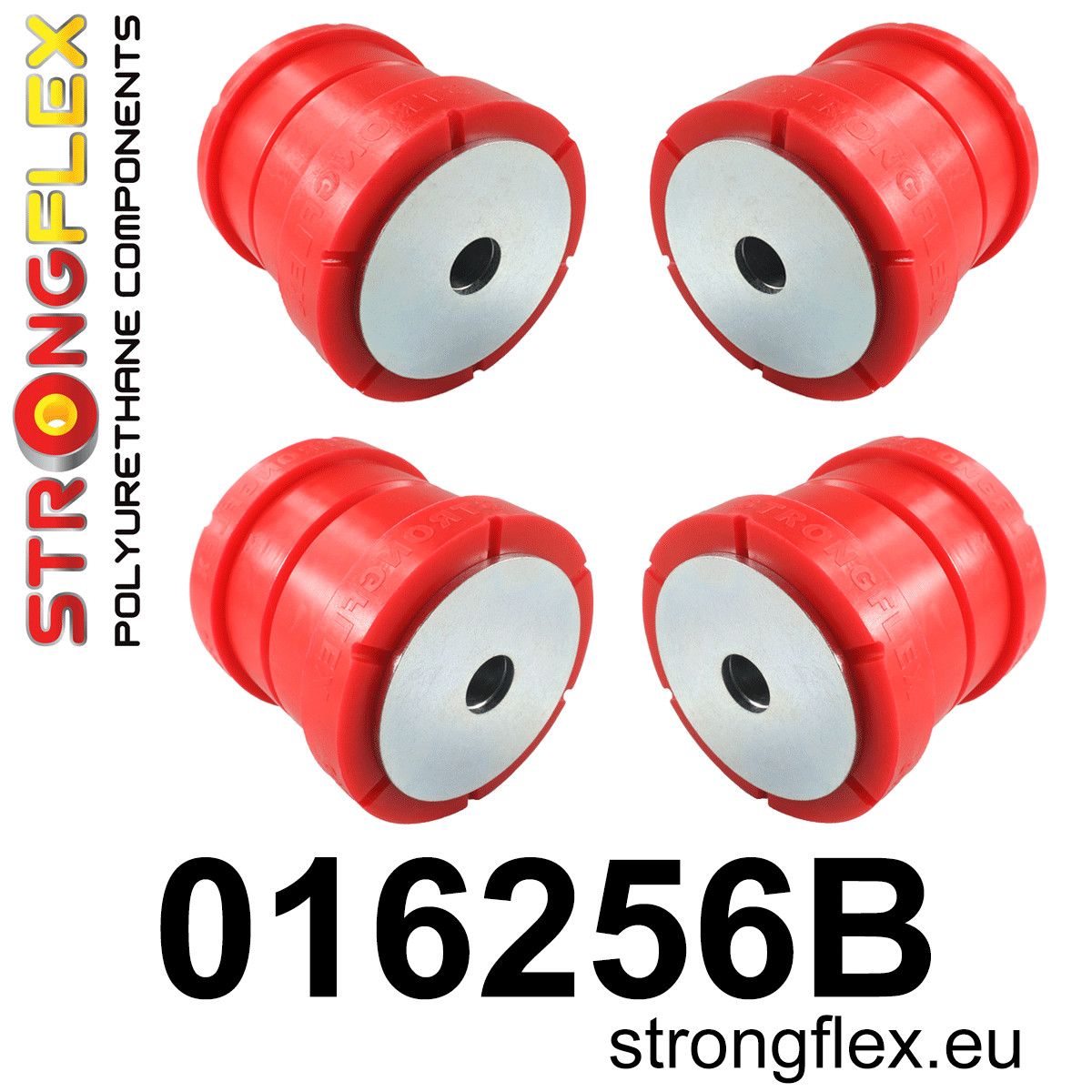 Kit bucse poliuretan Strongflex subcadru spate - Alfa Romeo Giulia, Stelvio - 016256B