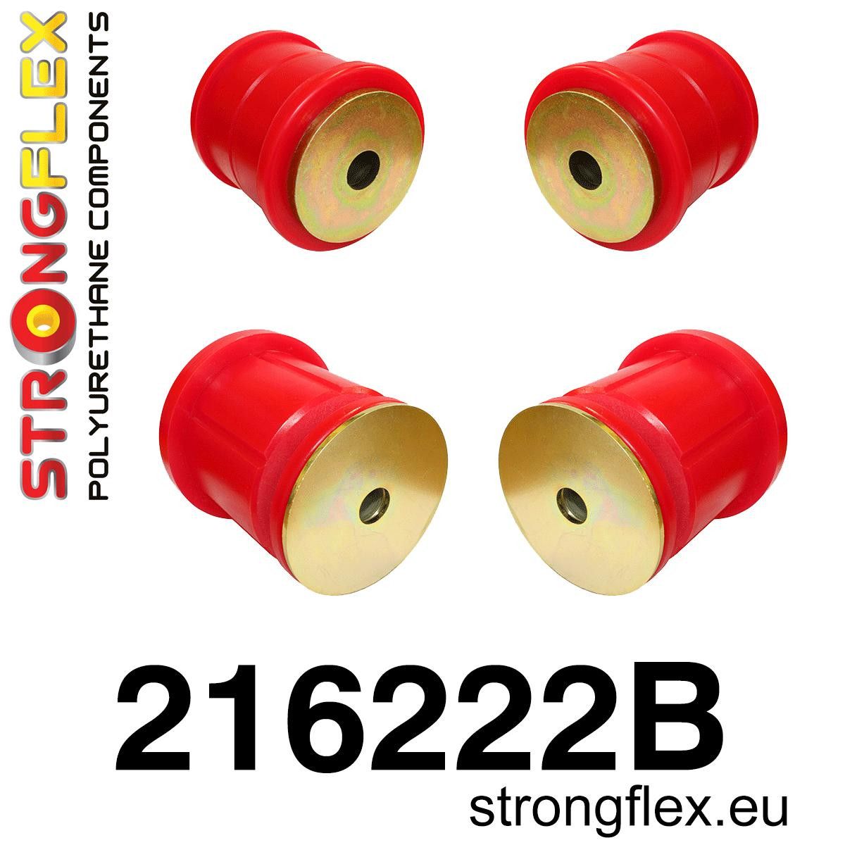 Kit bucse poliuretan Strongflex subcadru spate - Toyota Supra - 216222B