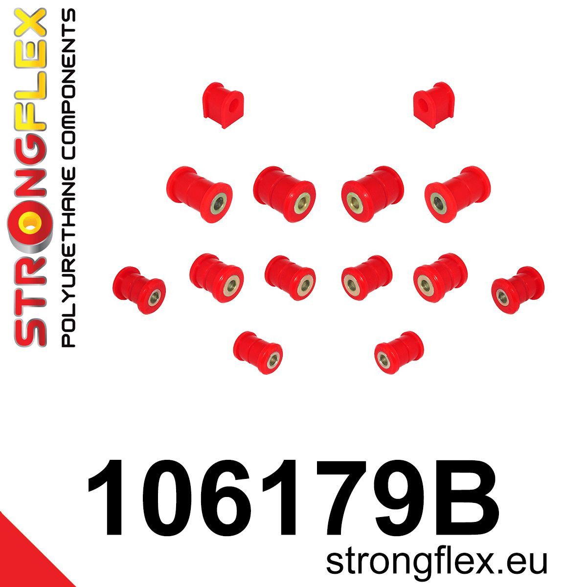 Kit bucse poliuretan Strongflex suspensie spate - Mazda MX-5 / Miata / Roadster - 106179B