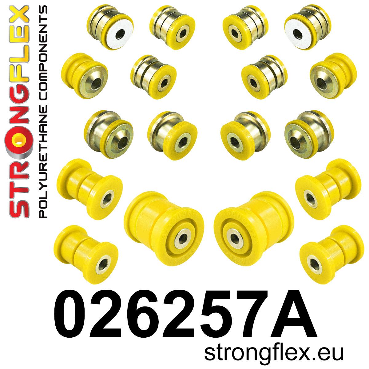 Kit bucse poliuretan Strongflex suspensie spate SPORT - Porsche Cayenne / Volkswagen Touareg - 026257A