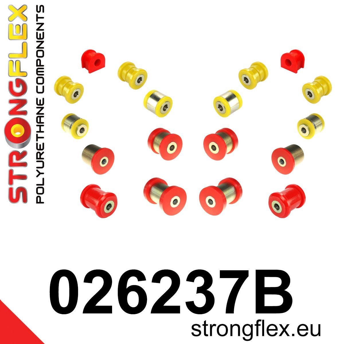 Kit bucse poliuretan Strongflex suspensie spate - Audi A4 / S4 / RS4 - 026237B