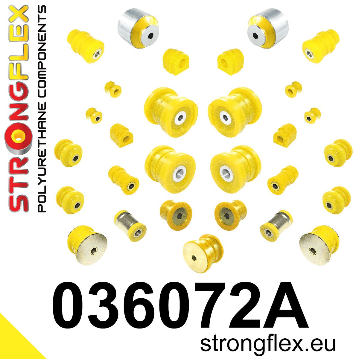 Kit complet bucse poliuretan Strongflex pentru suspensie SPORT - BMW Z4 - 036072A