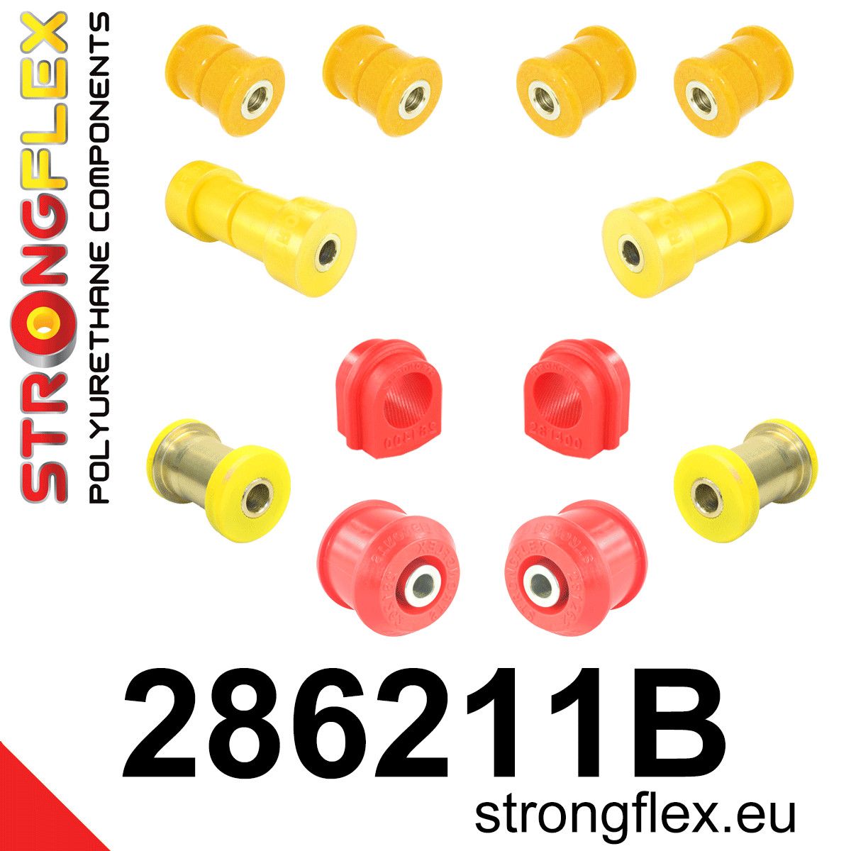 Kit bucse poliuretan Strongflex suspensie fata - Nissan Skyline - 286211B