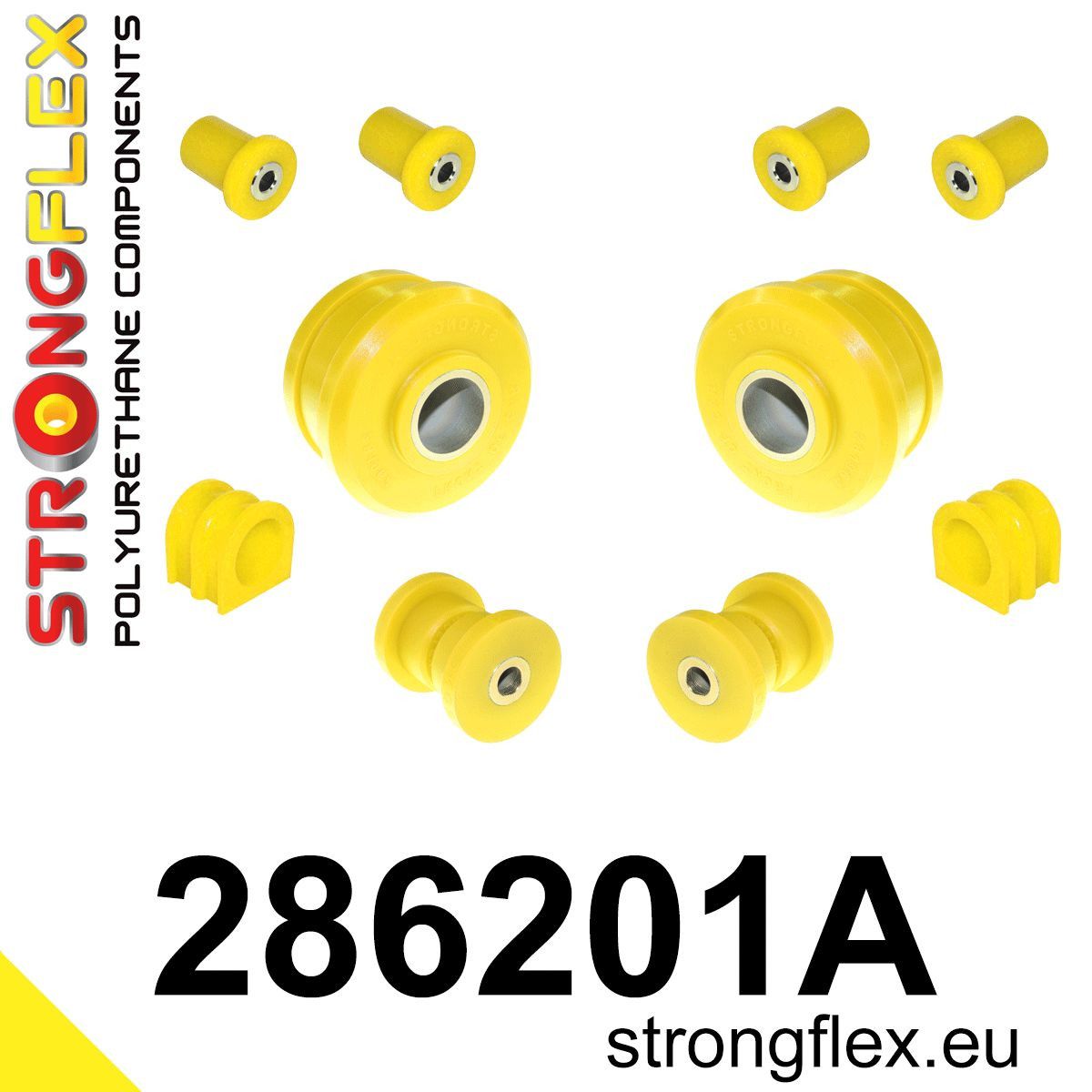 Kit bucse poliuretan Strongflex suspensie fata SPORT - Nissan 370Z - 286201A