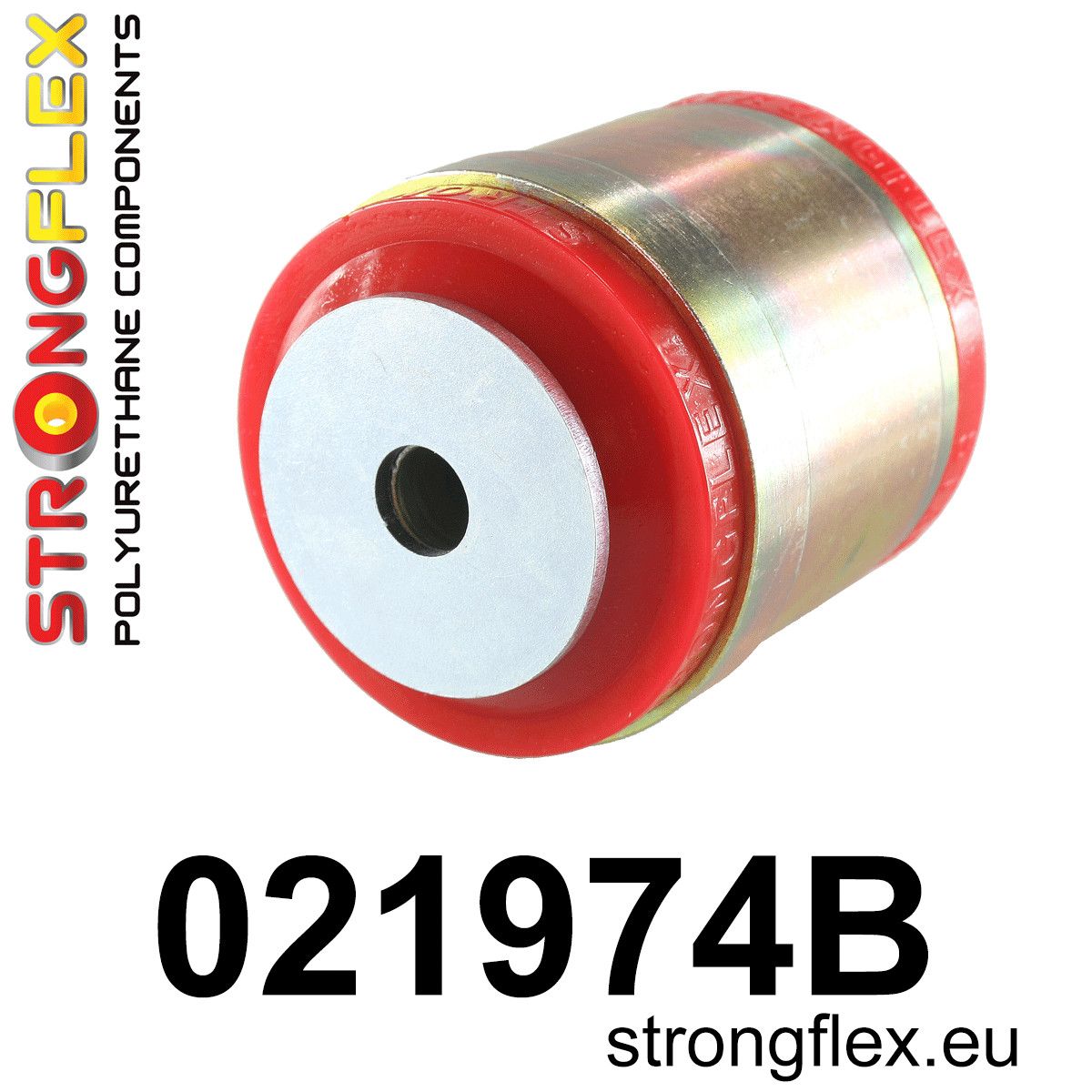 Brat cu bucse poliuretan Strongflex inferior fata posterioara Bucsa 65mm - Audi A4 / S4 / RS4, A5 / S5 / RS5 - 021974B