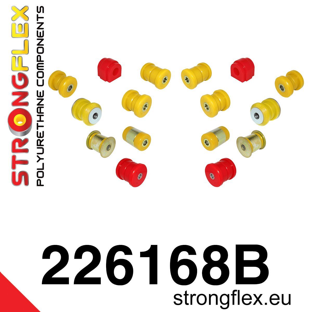 Kit bucse poliuretan Strongflex suspensie spate - Audi A3 / S3 / RS3, TT / TTS / TTRS / Seat Leon - 226168B