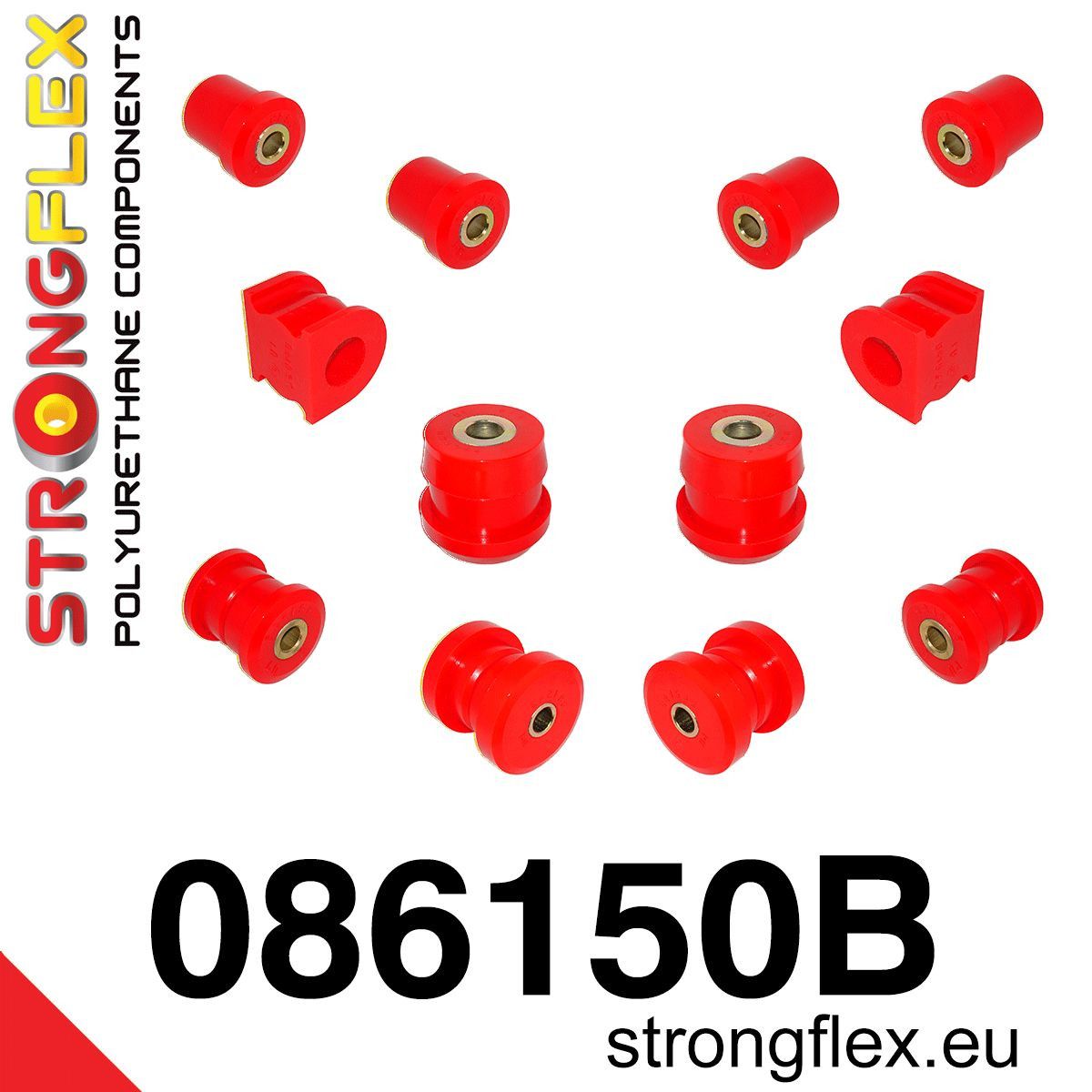 Kit bucse poliuretan Strongflex suspensie fata AP1/AP2 - Honda S2000 - 086150B