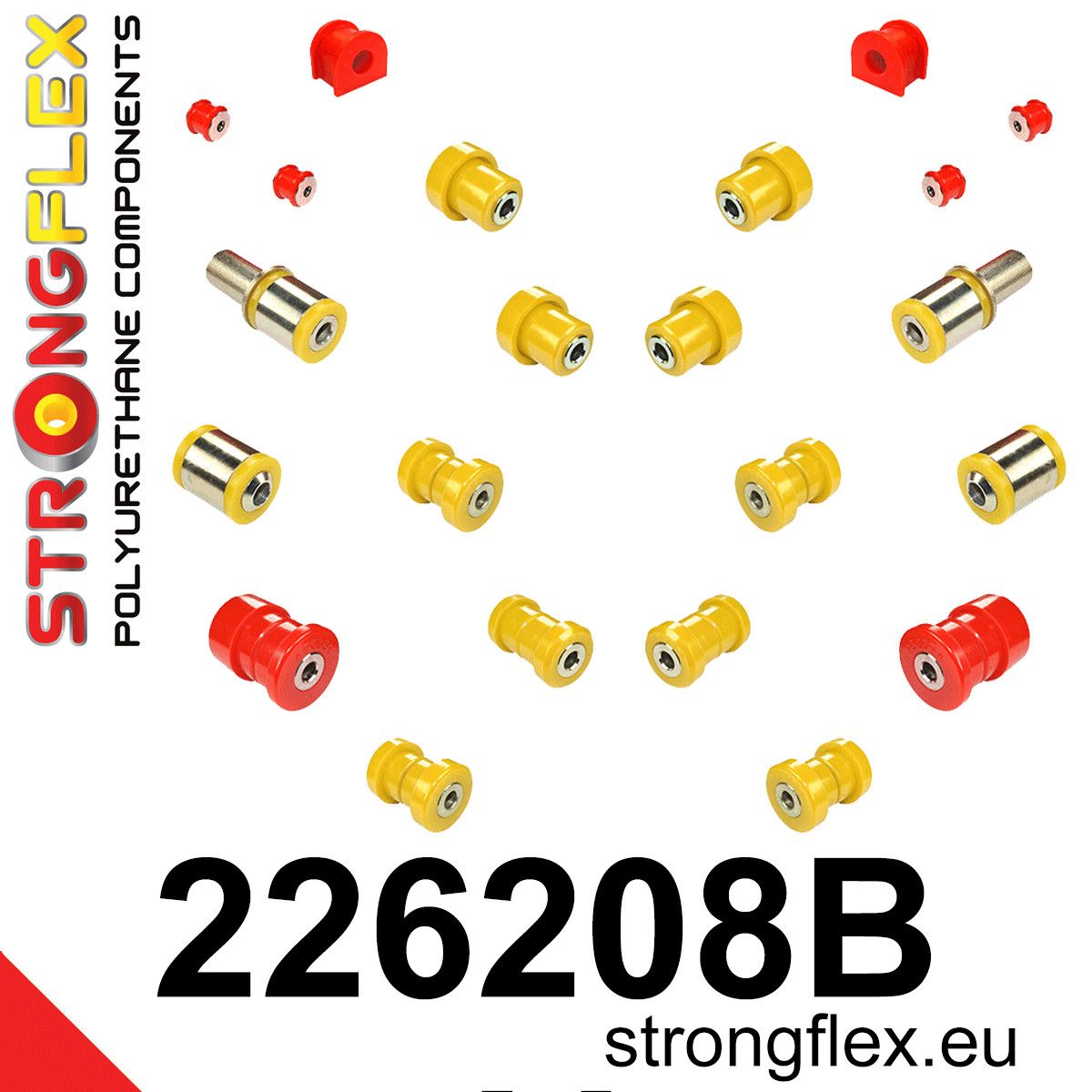 Kit bucse poliuretan Strongflex suspensie spate - Volkswagen Passat - 226208B