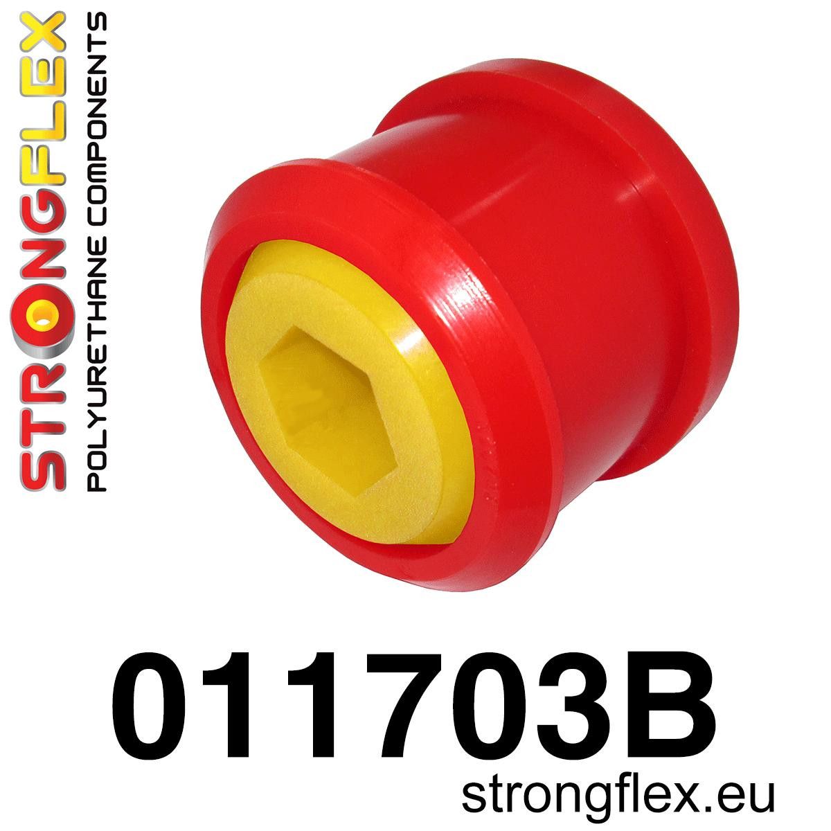 Piesa poliuretan Strongflex - frontala inferioara brat posterioara Bucsa 46mm - Alfa Romeo 159, Brera, Spider - 011703B