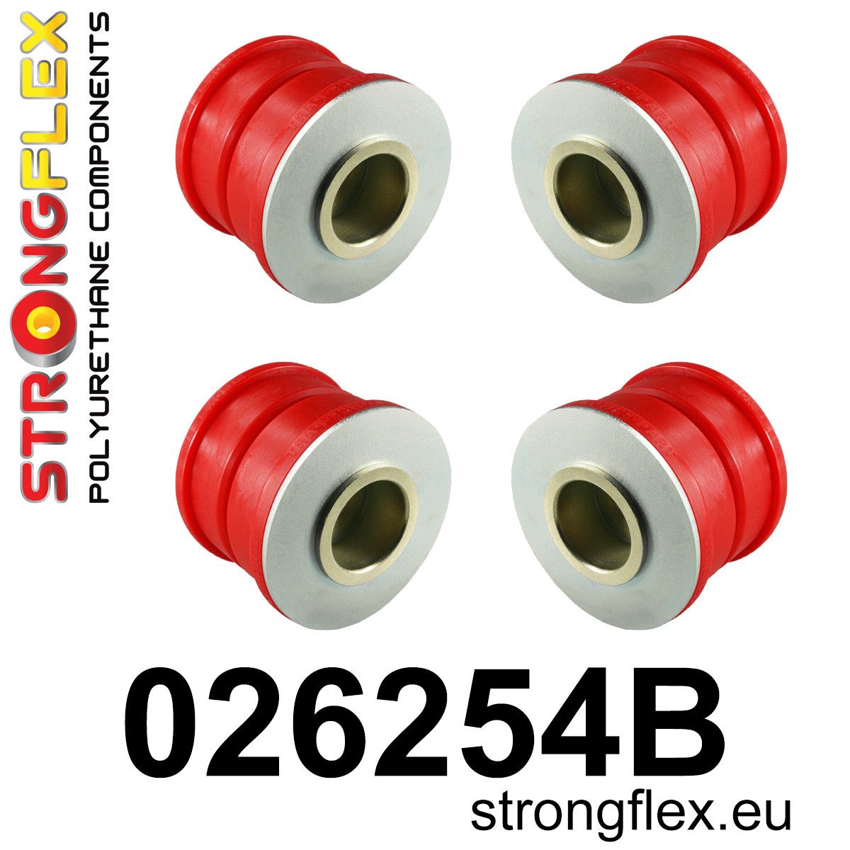 Kit bucse poliuretan Strongflex subcadru fata - Porsche Cayenne / Volkswagen Touareg - 026254B