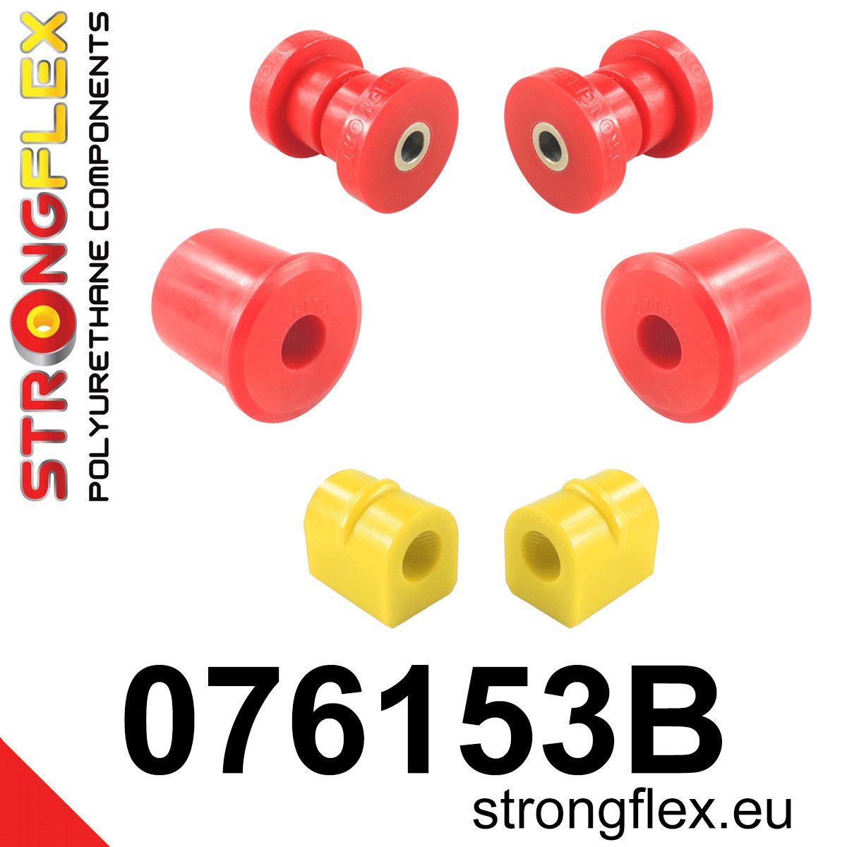Kit bucse poliuretan Strongflex suspensie fata - Ford Focus - 076153B