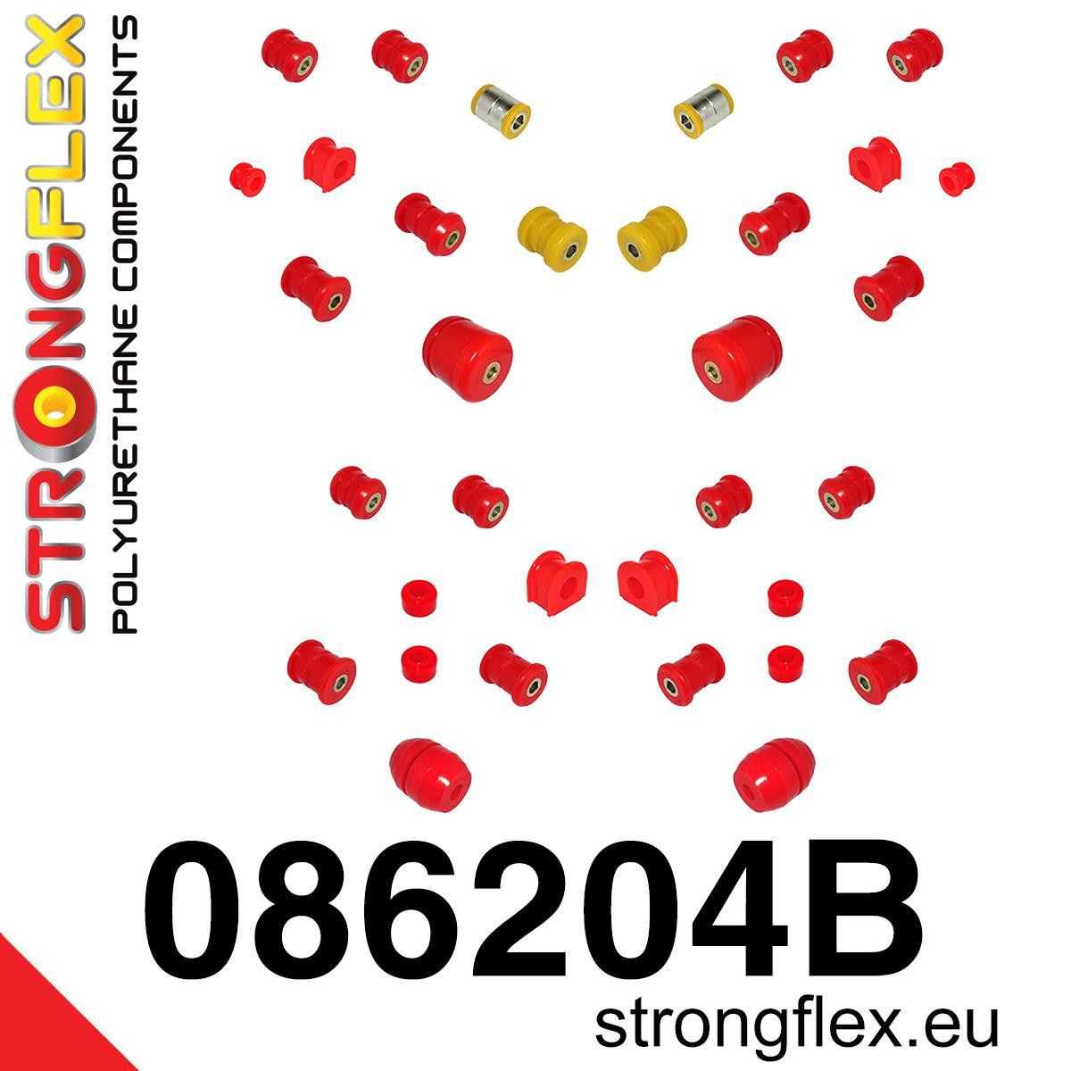 Kit complet bucse poliuretan Strongflex pentru suspensie - Honda Prelude - 086204B