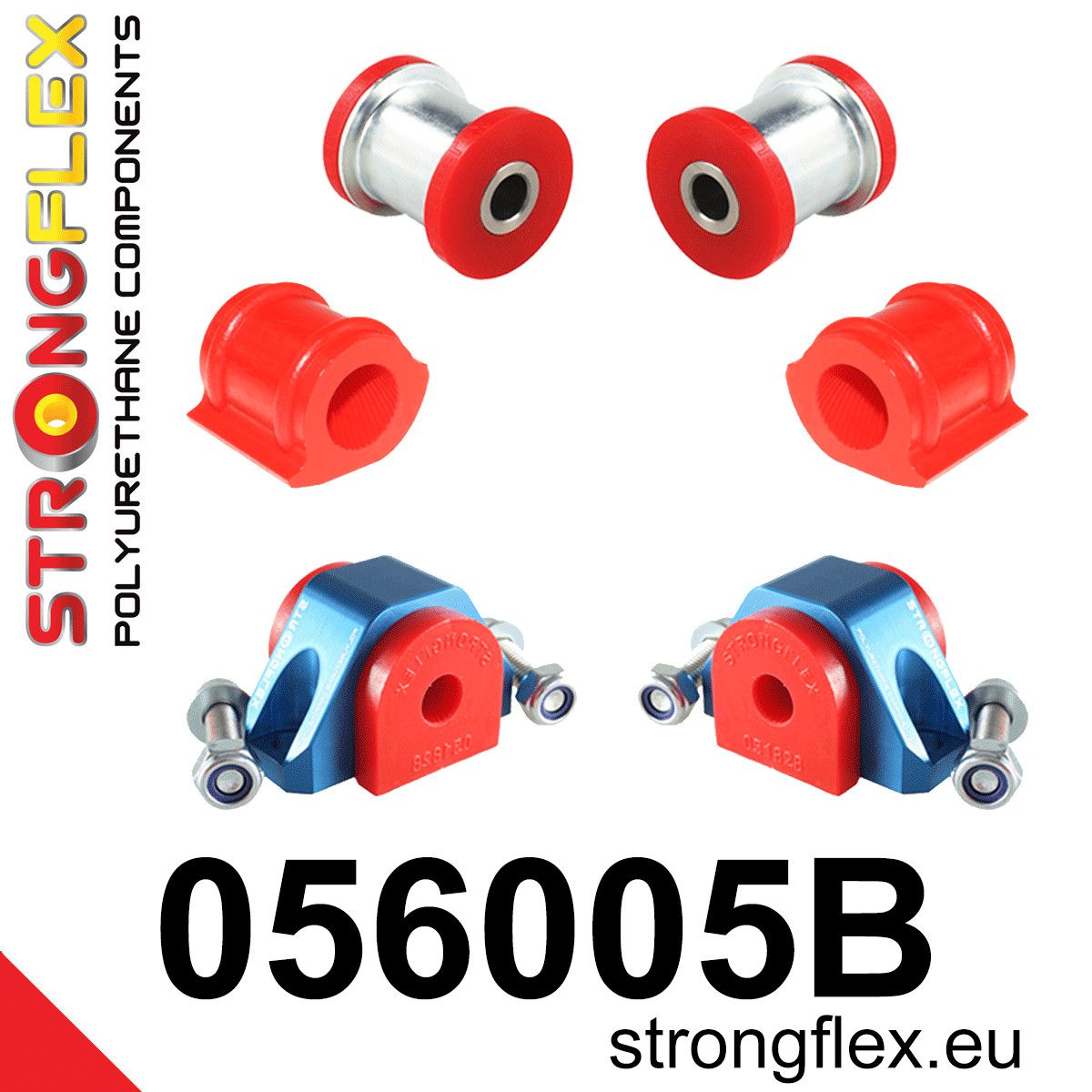Kit bucse poliuretan Strongflex suspensie fata - Peugeot 106 - 056005B