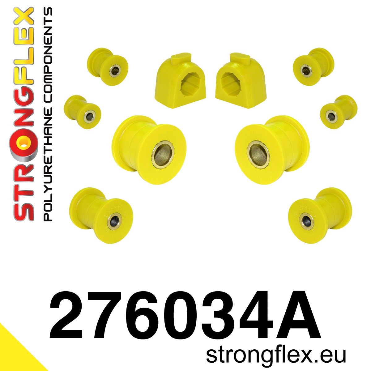 Kit bucse poliuretan Strongflex suspensie fata SPORT - Subaru Forester, Impreza, Legacy/Outback - 276034A