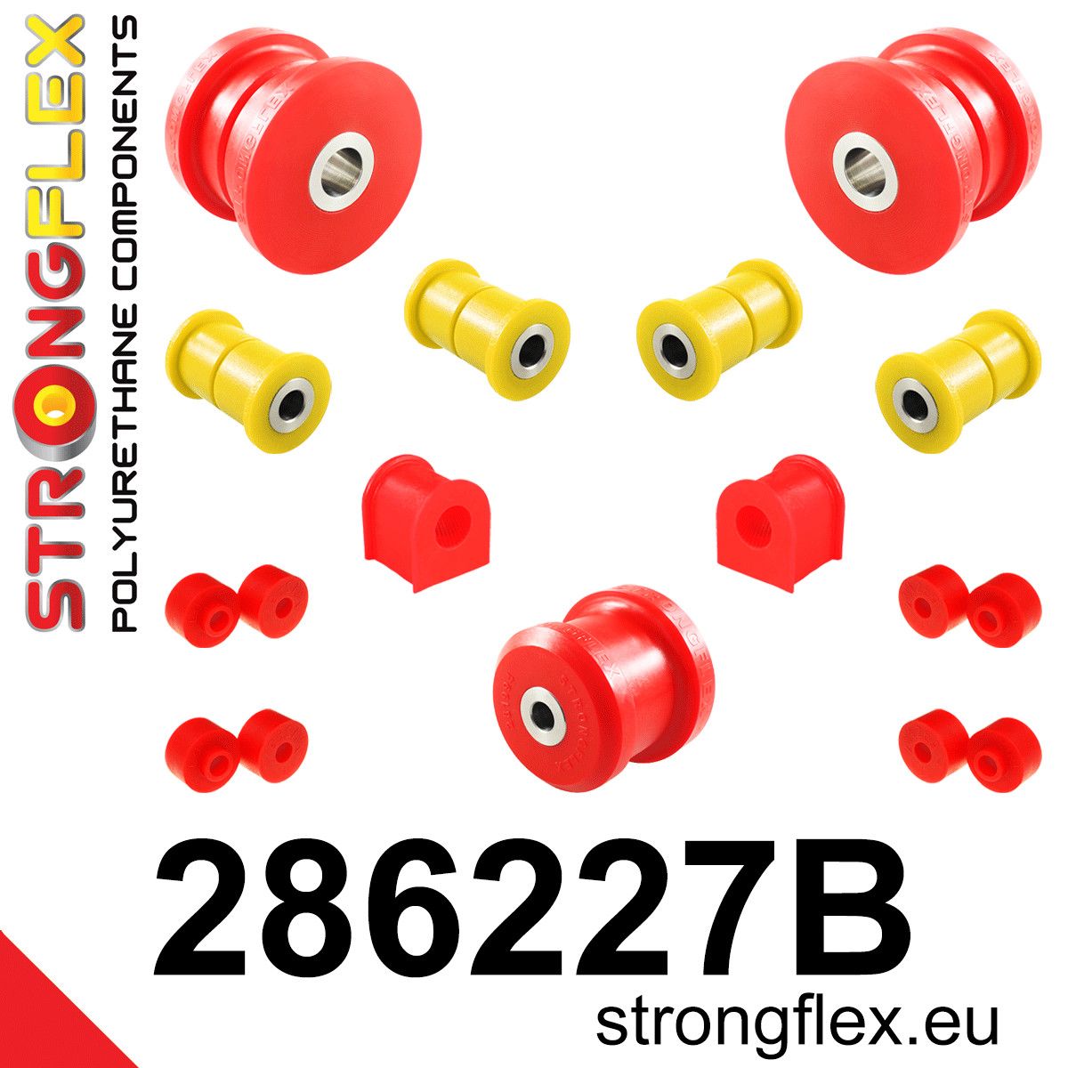 Kit bucse poliuretan Strongflex suspensie spate - Nissan Silvia / 200SX - 286227B
