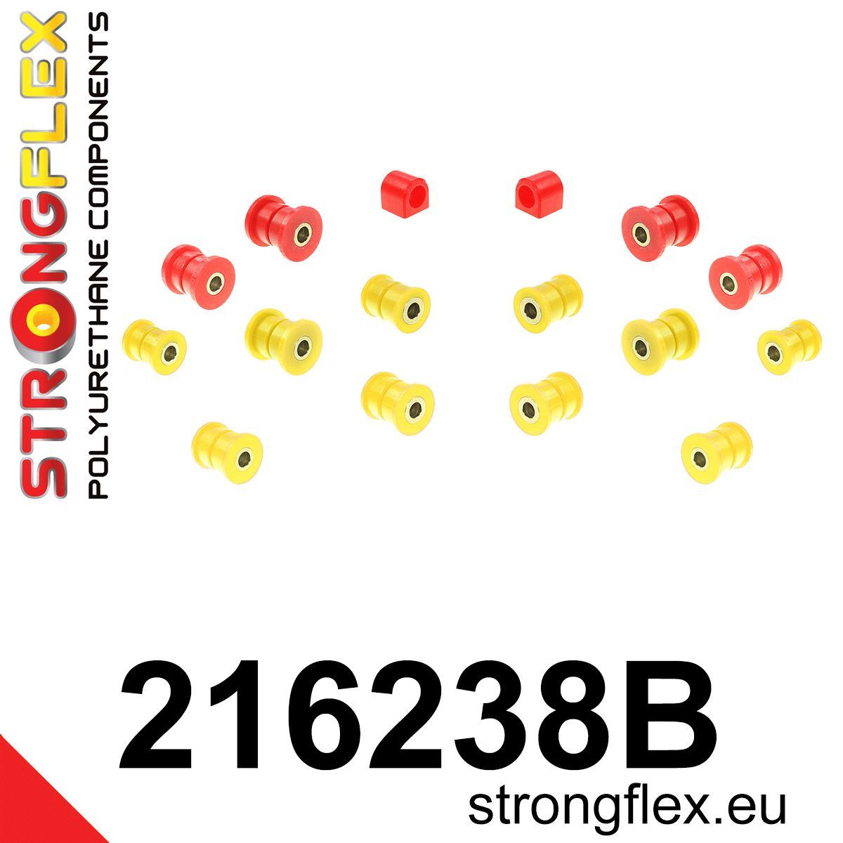 Kit bucse poliuretan Strongflex suspensie spate - Toyota Supra - 216238B