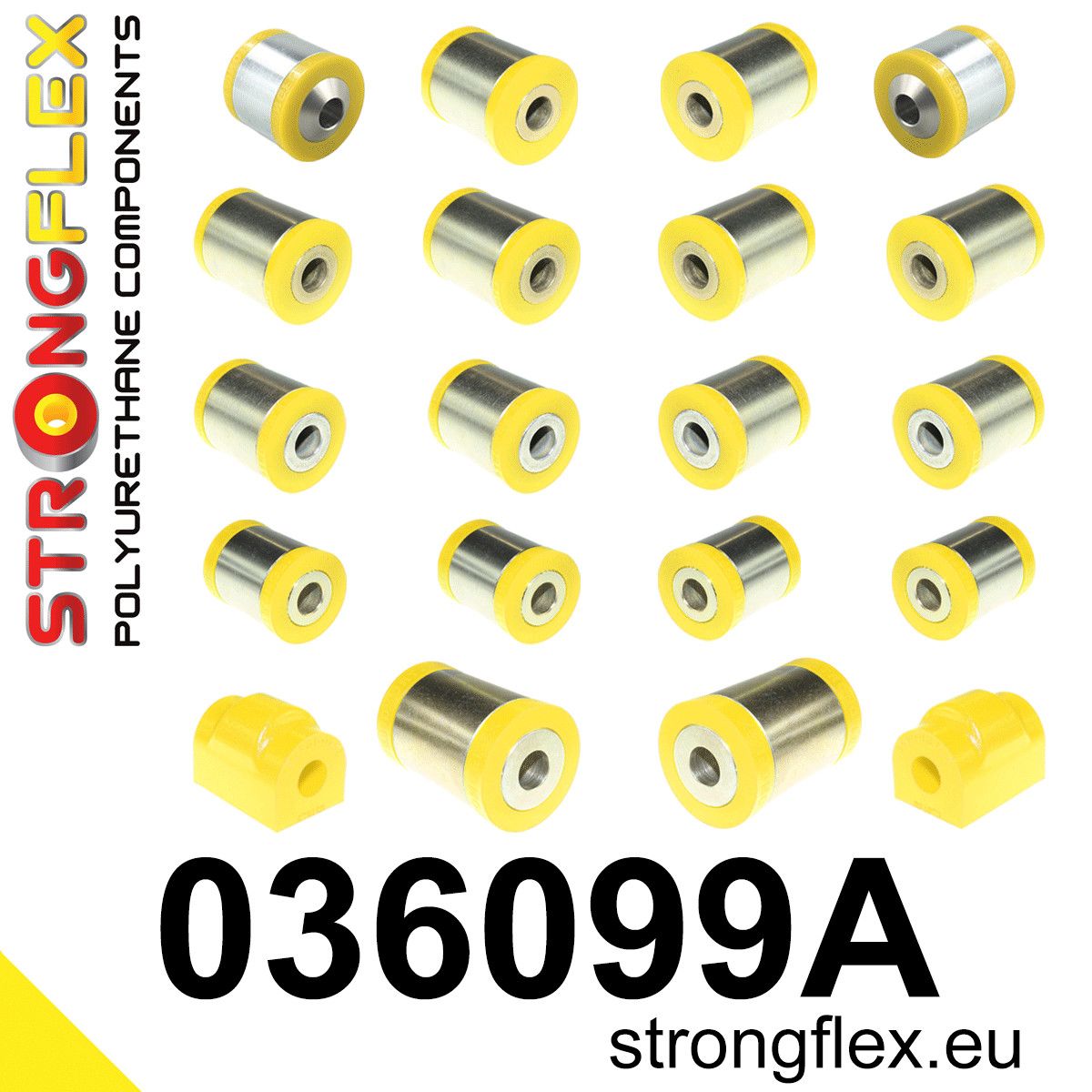 Kit bucse poliuretan Strongflex suspensie spate SPORT - BMW Seria 2, Seria 3, Seria 4, Z4 / Toyota Supra - 036099A