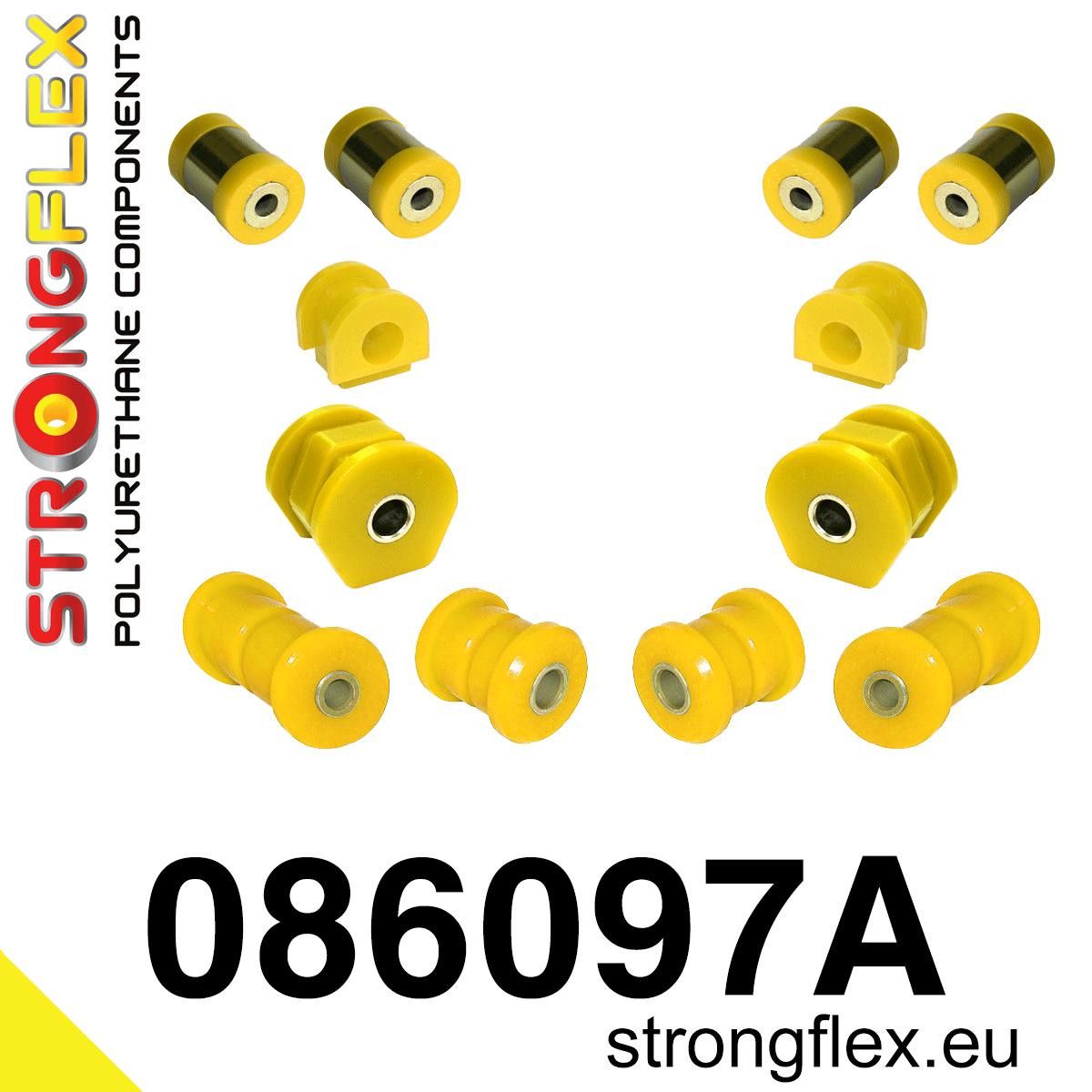 Kit bucse poliuretan Strongflex suspensie fata SPORT - Honda Civic - 086097A