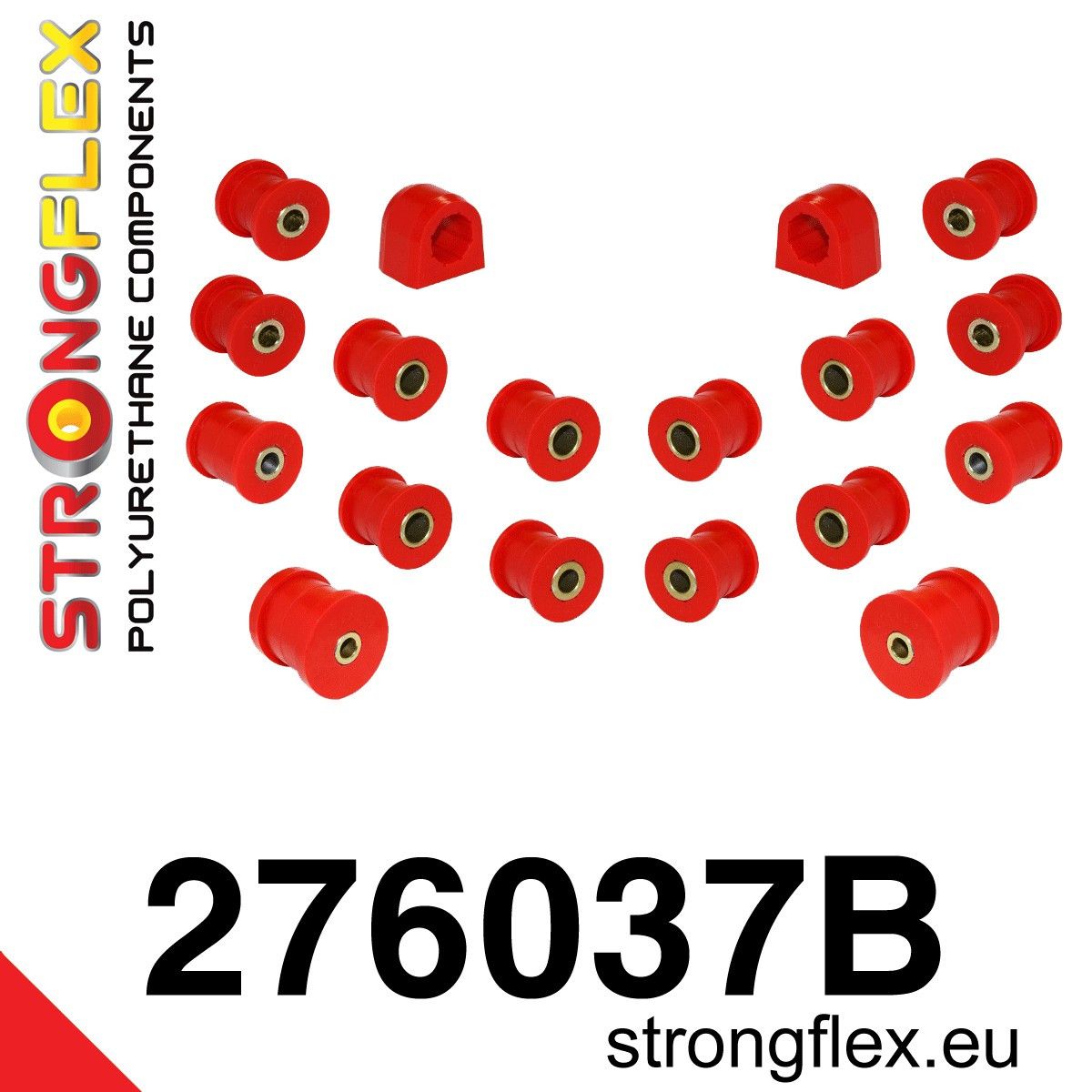 Kit bucse poliuretan Strongflex suspensie spate - Subaru Forester, Impreza, Legacy/Outback - 276037B