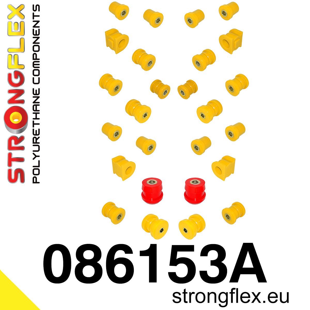 Kit complet bucse poliuretan Strongflex pentru suspensie AP1 SPORT - Honda S2000 - 086153A