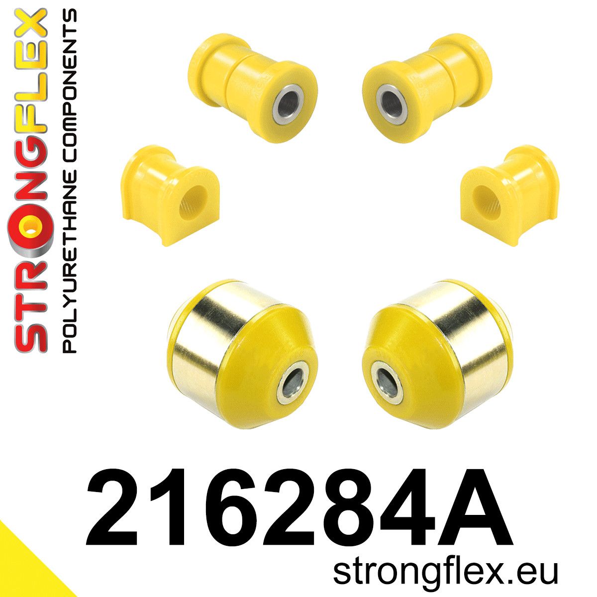 Kit bucse poliuretan Strongflex suspensie fata SPORT - Toyota Yaris, Yaris Verso - 216284A
