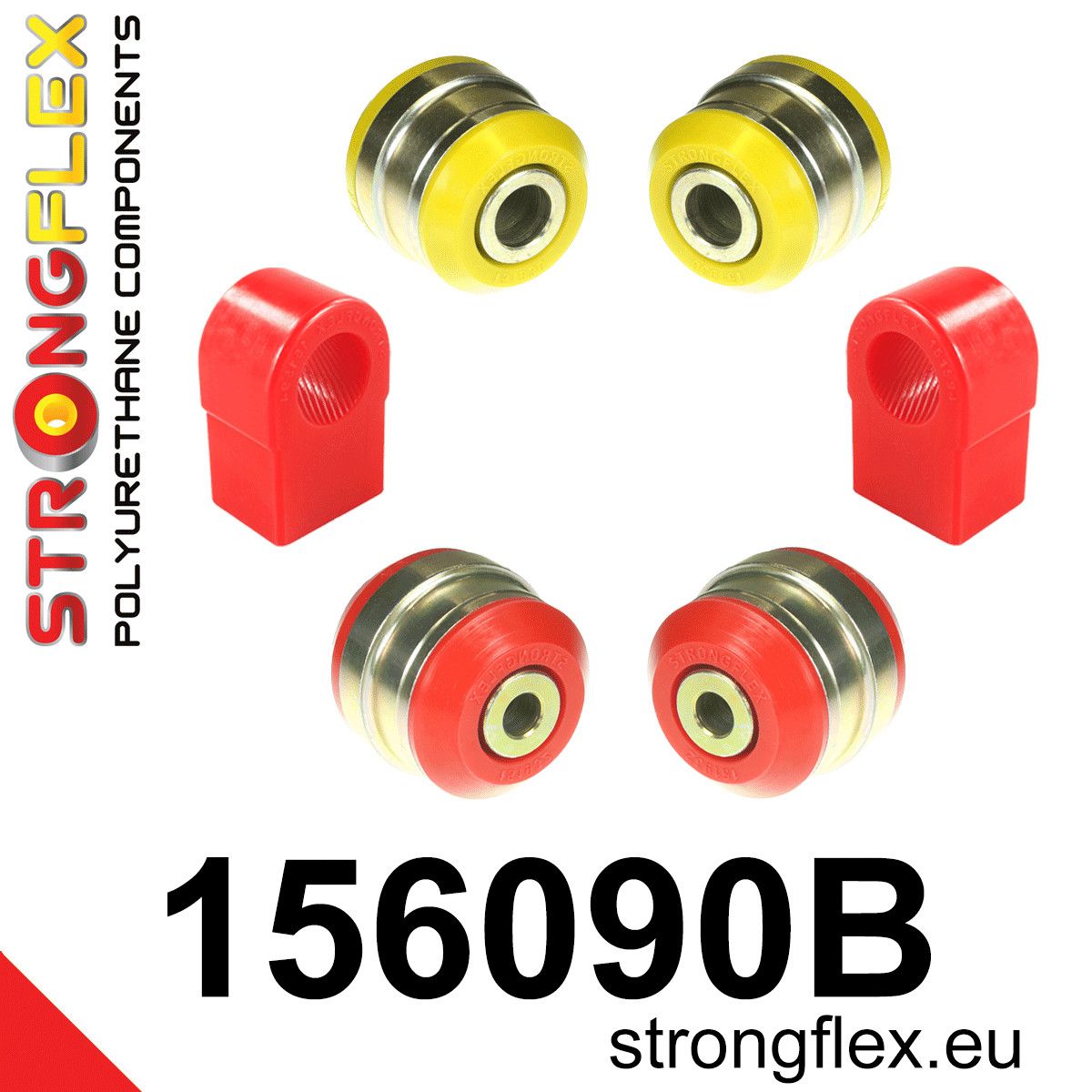 Kit bucse poliuretan Strongflex suspensie fata - Renault Clio - 156090B