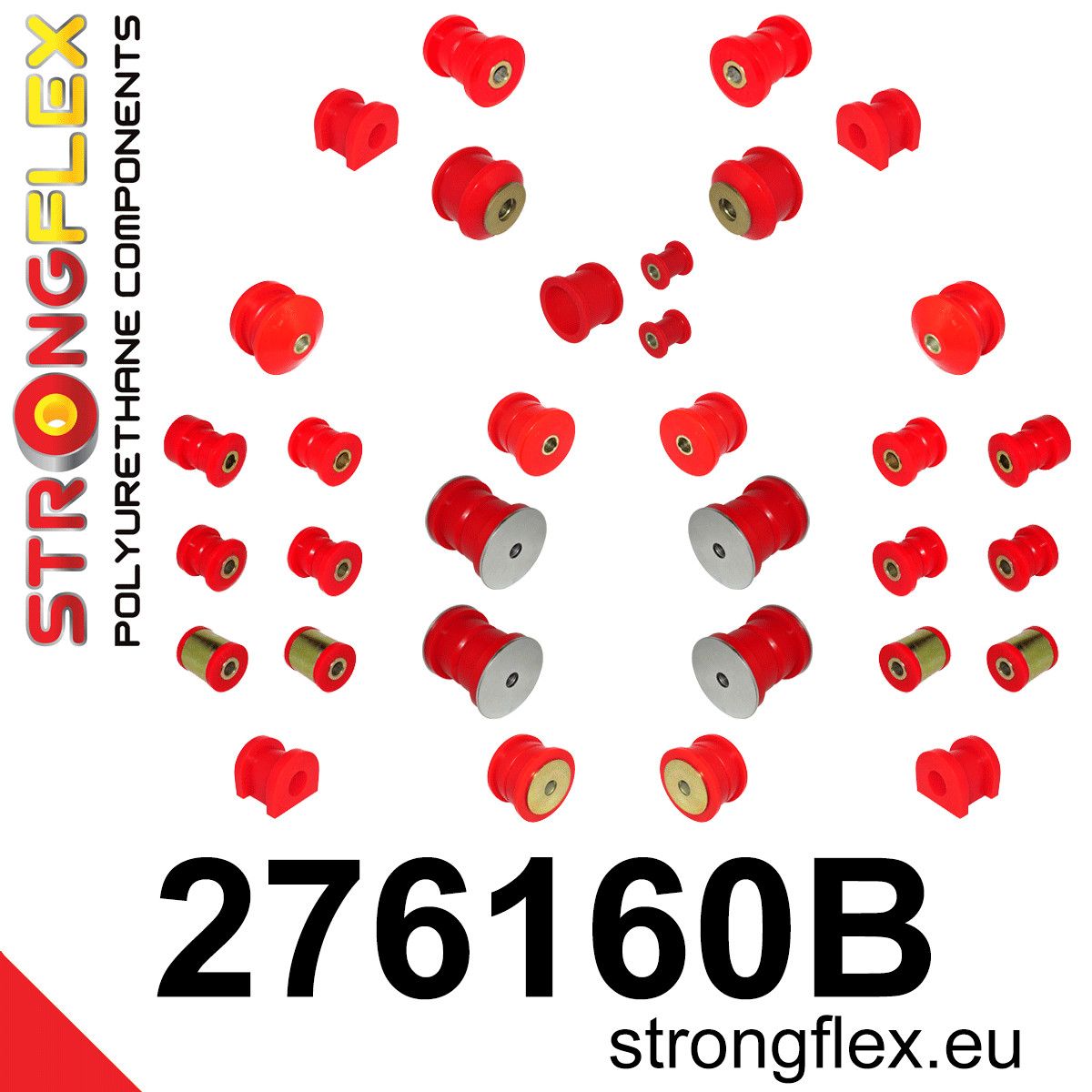 Kit complet bucse poliuretan Strongflex pentru suspensie - Subaru Legacy/Outback - 276160B