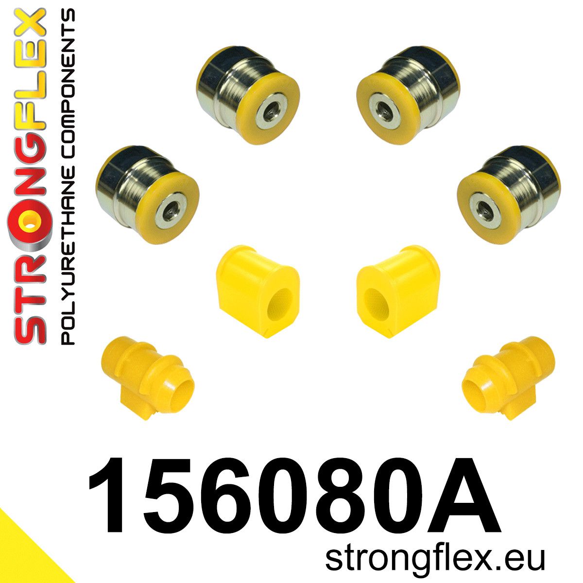 Kit bucse poliuretan Strongflex suspensie fata SPORT - Renault Clio - 156080A