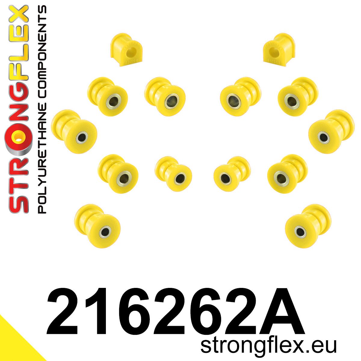 Kit bucse poliuretan Strongflex suspensie spate SPORT - Toyota Celica - 216262A