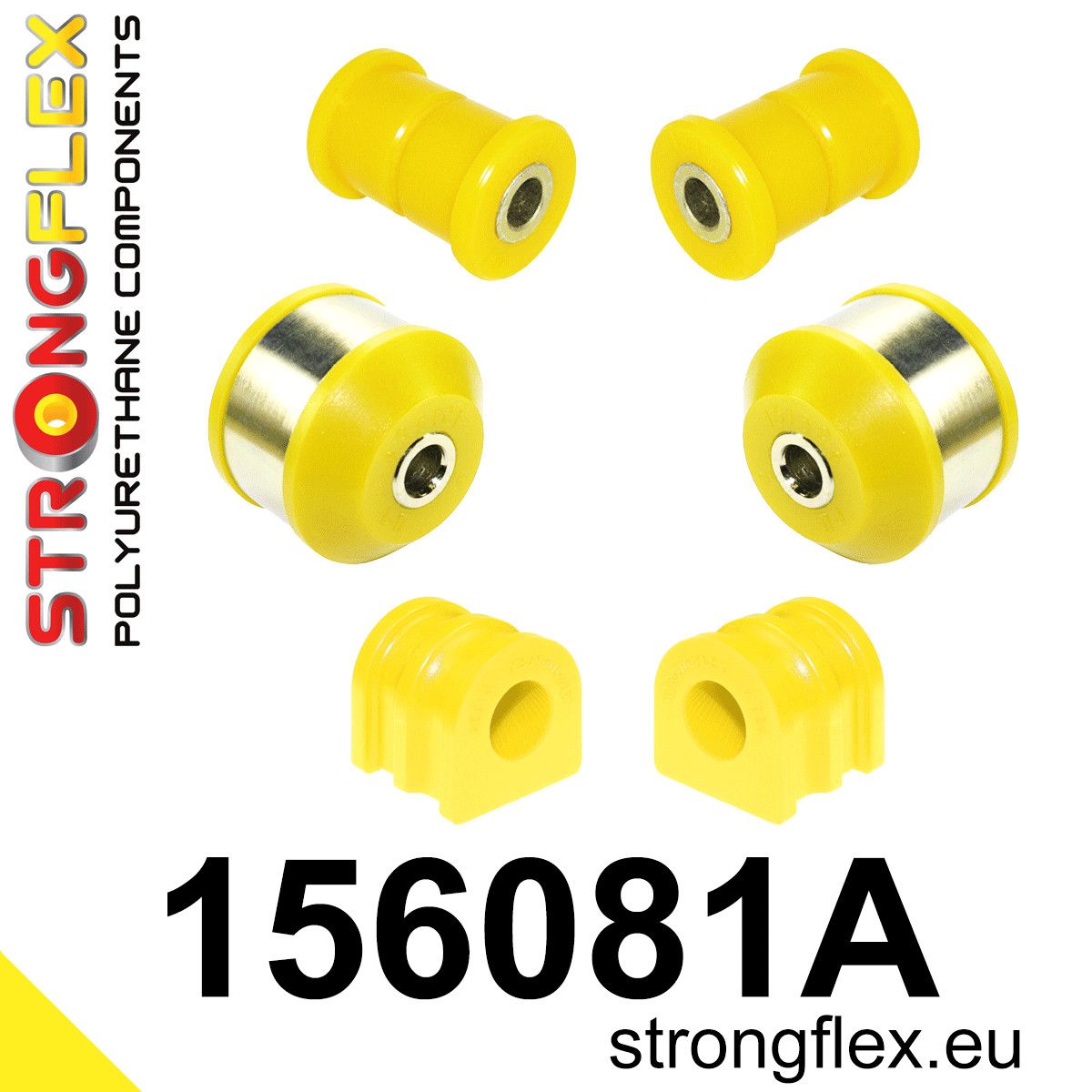 Kit bucse poliuretan Strongflex suspensie fata SPORT - Renault Clio - 156081A