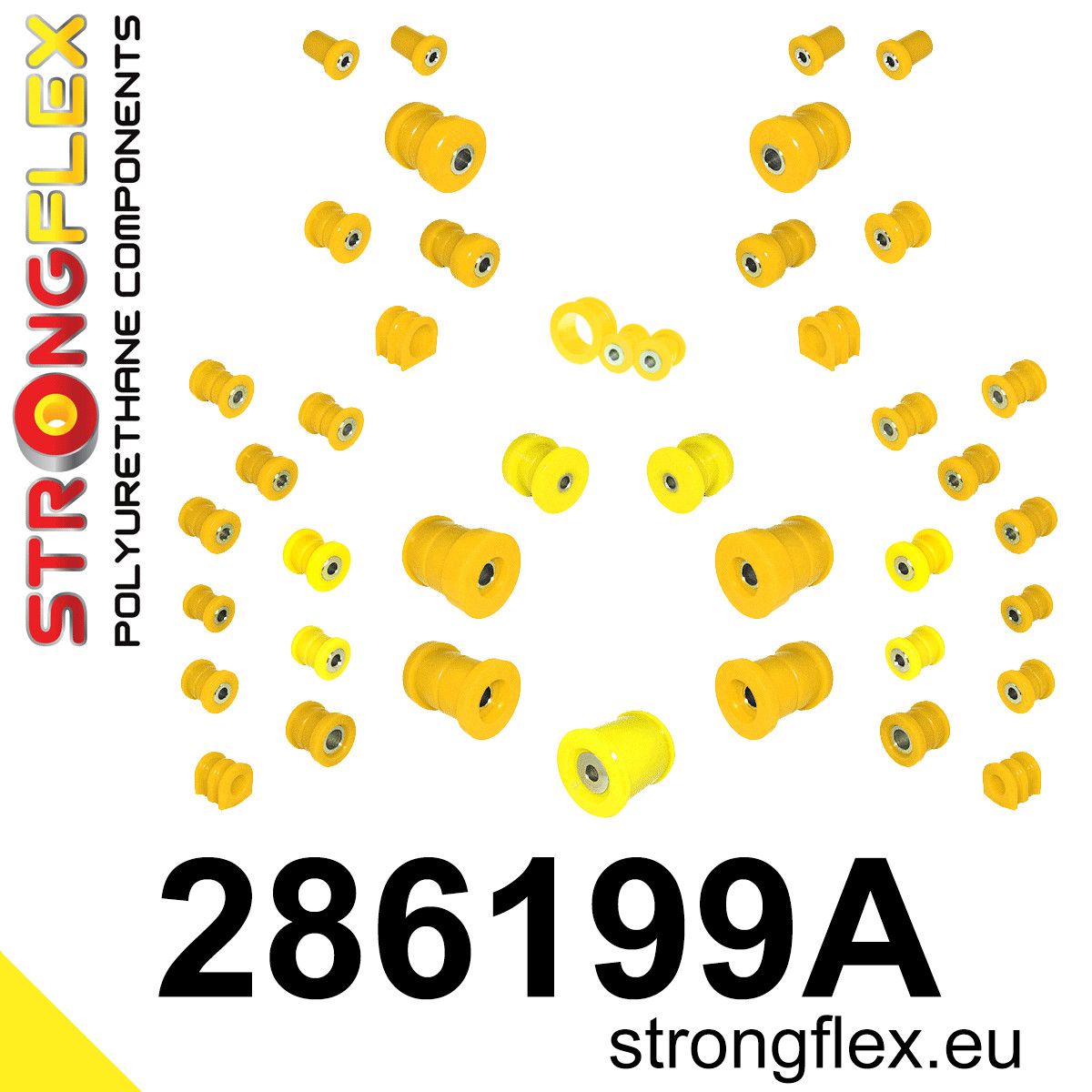 Kit complet bucse poliuretan Strongflex pentru suspensie SPORT - Nissan 350Z - 286199A