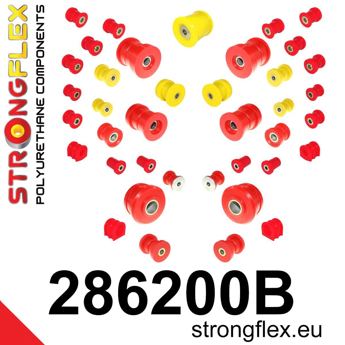Kit complet bucse poliuretan Strongflex pentru suspensie - Nissan 370Z - 286200B