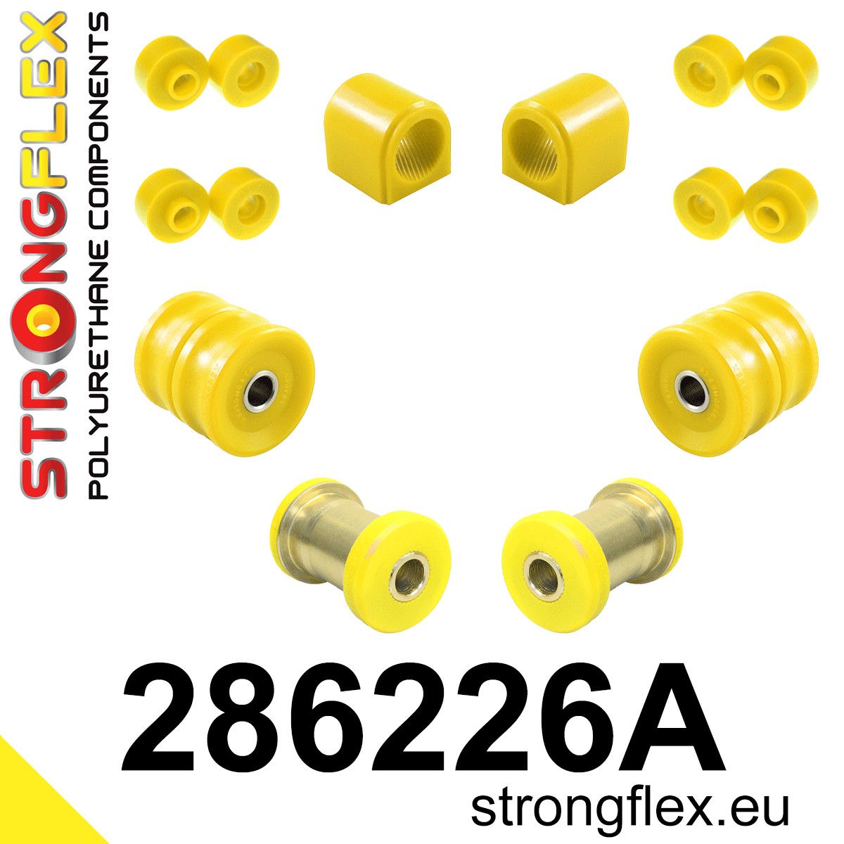 Kit bucse poliuretan Strongflex suspensie fata SPORT - Nissan Silvia / 200SX - 286226A
