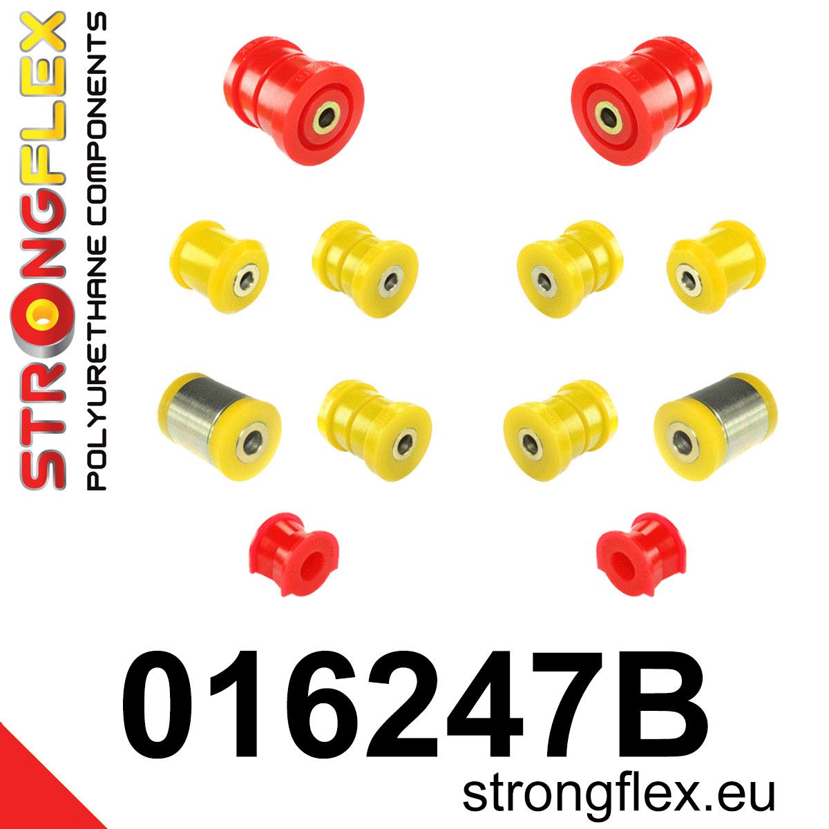 Kit bucse poliuretan Strongflex suspensie spate - Alfa Romeo 159, Brera, Spider - 016247B