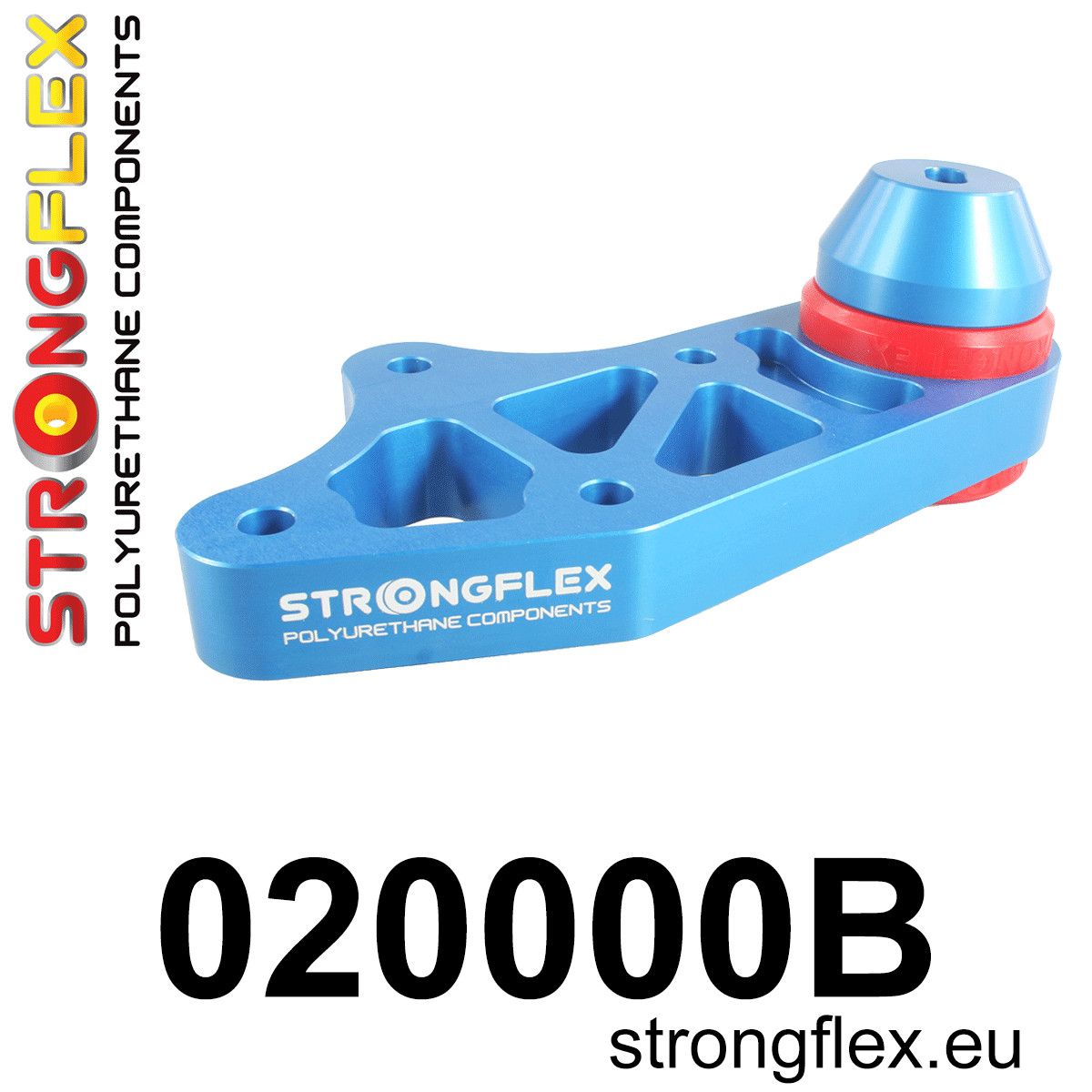 Piesa poliuretan Strongflex - posterioara differential - frontala mount - Audi 80 / 90 / S2 / RS2, A4 / S4 / RS4 - 020000B