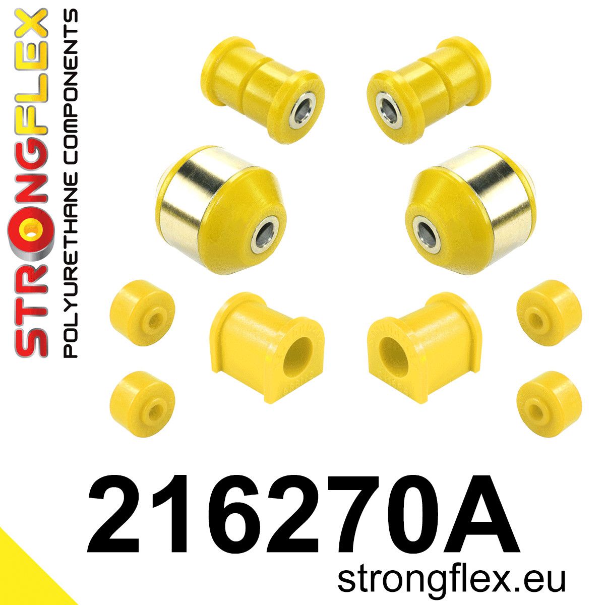 Kit bucse poliuretan Strongflex suspensie fata SPORT - Toyota MR2 - 216270A