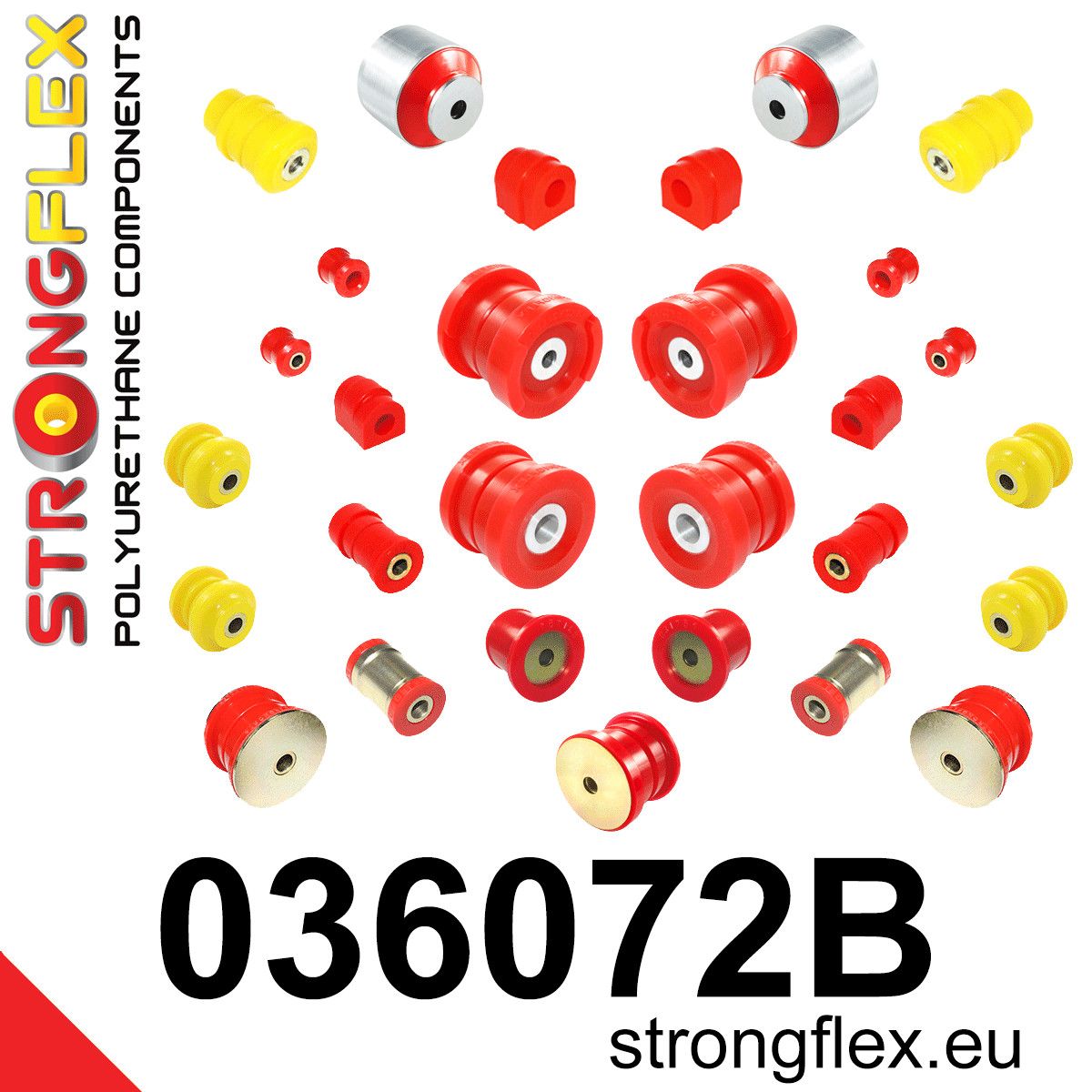 Kit complet bucse poliuretan Strongflex pentru suspensie - BMW Z4 - 036072B