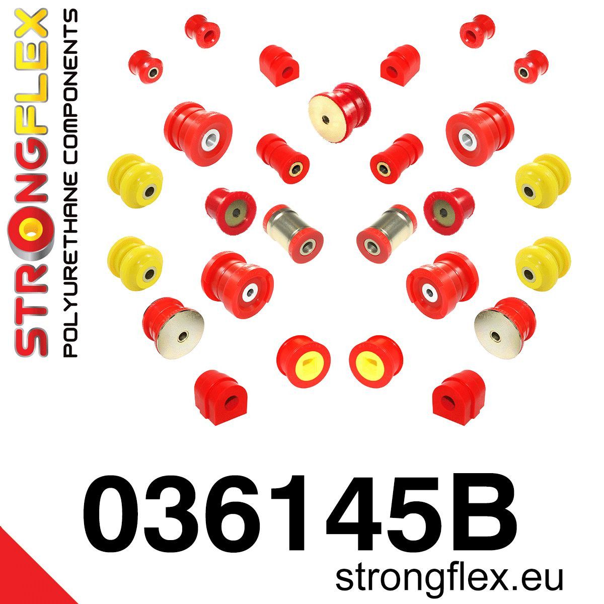 Kit complet bucse poliuretan Strongflex pentru suspensie - BMW Seria 3, Z4 - 036145B
