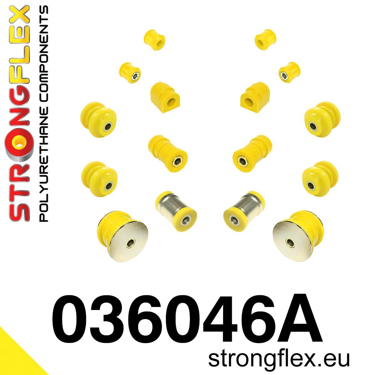 Kit bucse poliuretan Strongflex suspensie spate SPORT - BMW Seria 3 - 036046A