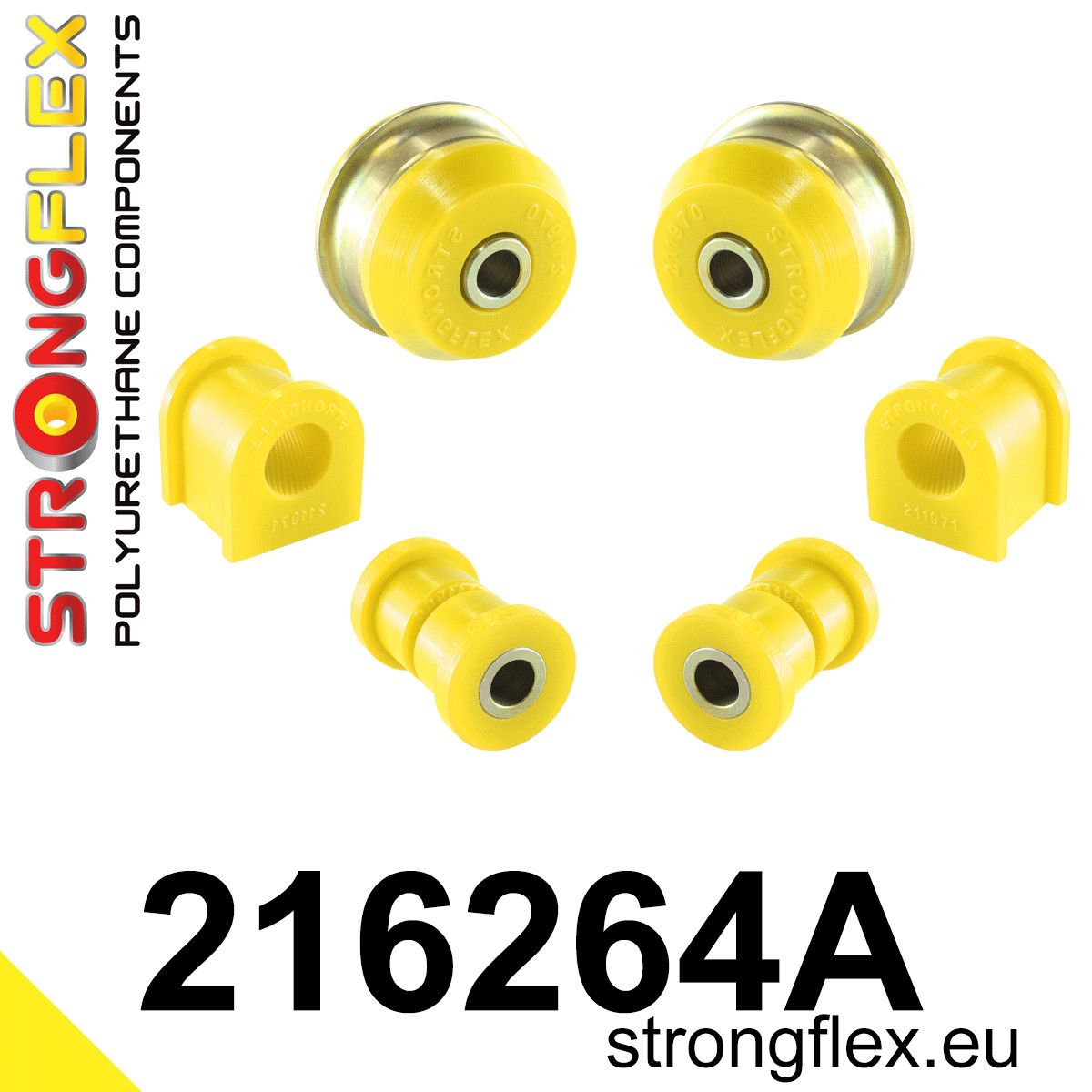 Kit bucse poliuretan Strongflex suspensie fata SPORT - Toyota Corolla - 216264A