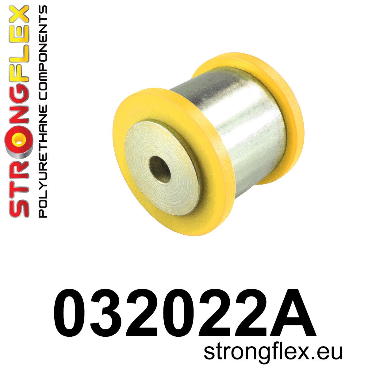 Brat cu bucse poliuretan Strongflex inferior spate - posterioara Bucsa SPORT - BMW Seria 5, Seria 6 - 032022A