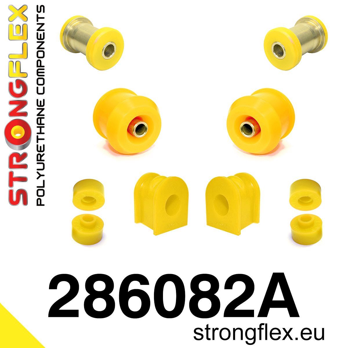 Kit bucse poliuretan Strongflex suspensie fata SPORT - Nissan Silvia / 200SX - 286082A