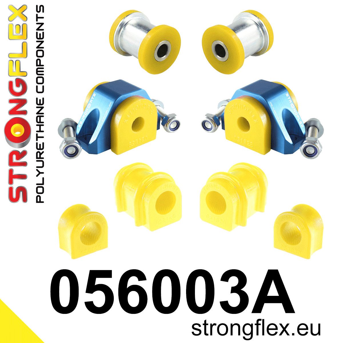 Kit bucse poliuretan Strongflex suspensie fata SPORT - Peugeot 106 - 056003A