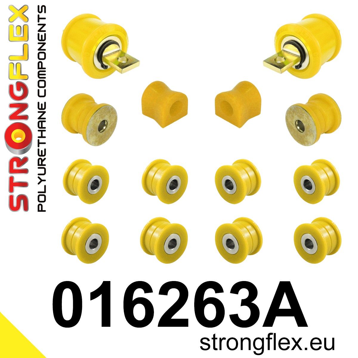Kit bucse poliuretan Strongflex suspensie spate SPORT - Alfa Romeo 156 - 016263A