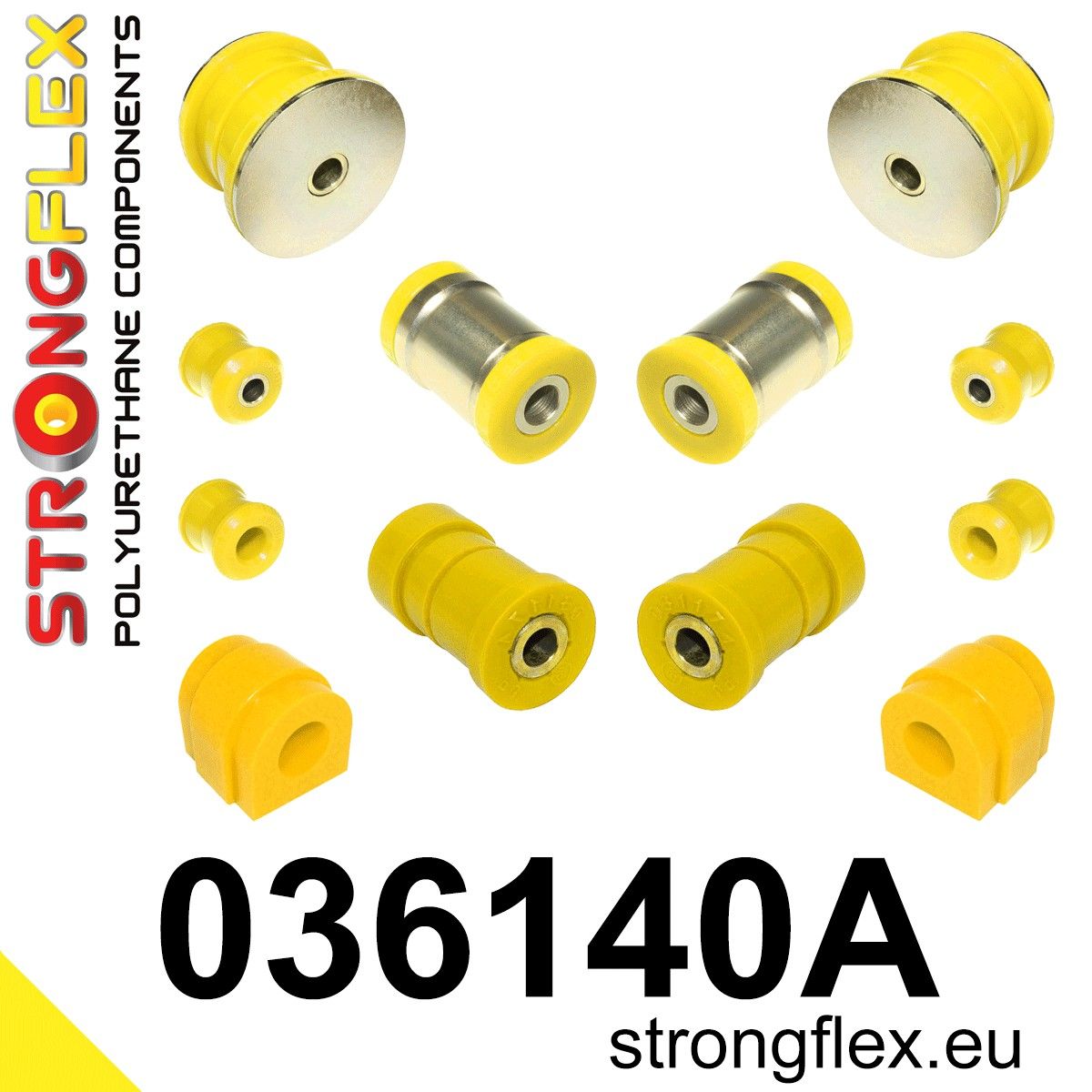 Kit bucse poliuretan Strongflex suspensie spate SPORT - BMW Seria 3, Z4 - 036140A