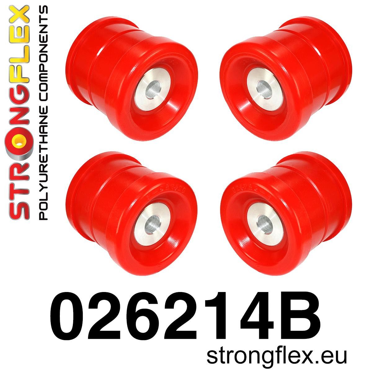 Kit bucse poliuretan Strongflex subcadru spate - Audi A4 / S4 / RS4 - 026214B