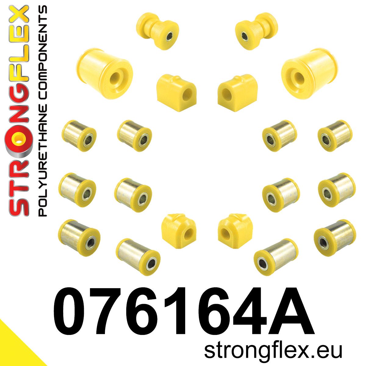 Kit complet bucse poliuretan Strongflex pentru suspensie SPORT - Ford Focus - 076164A
