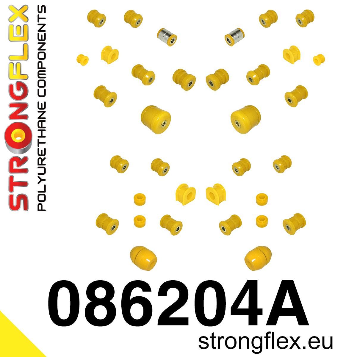 Kit complet bucse poliuretan Strongflex pentru suspensie SPORT - Honda Prelude - 086204A