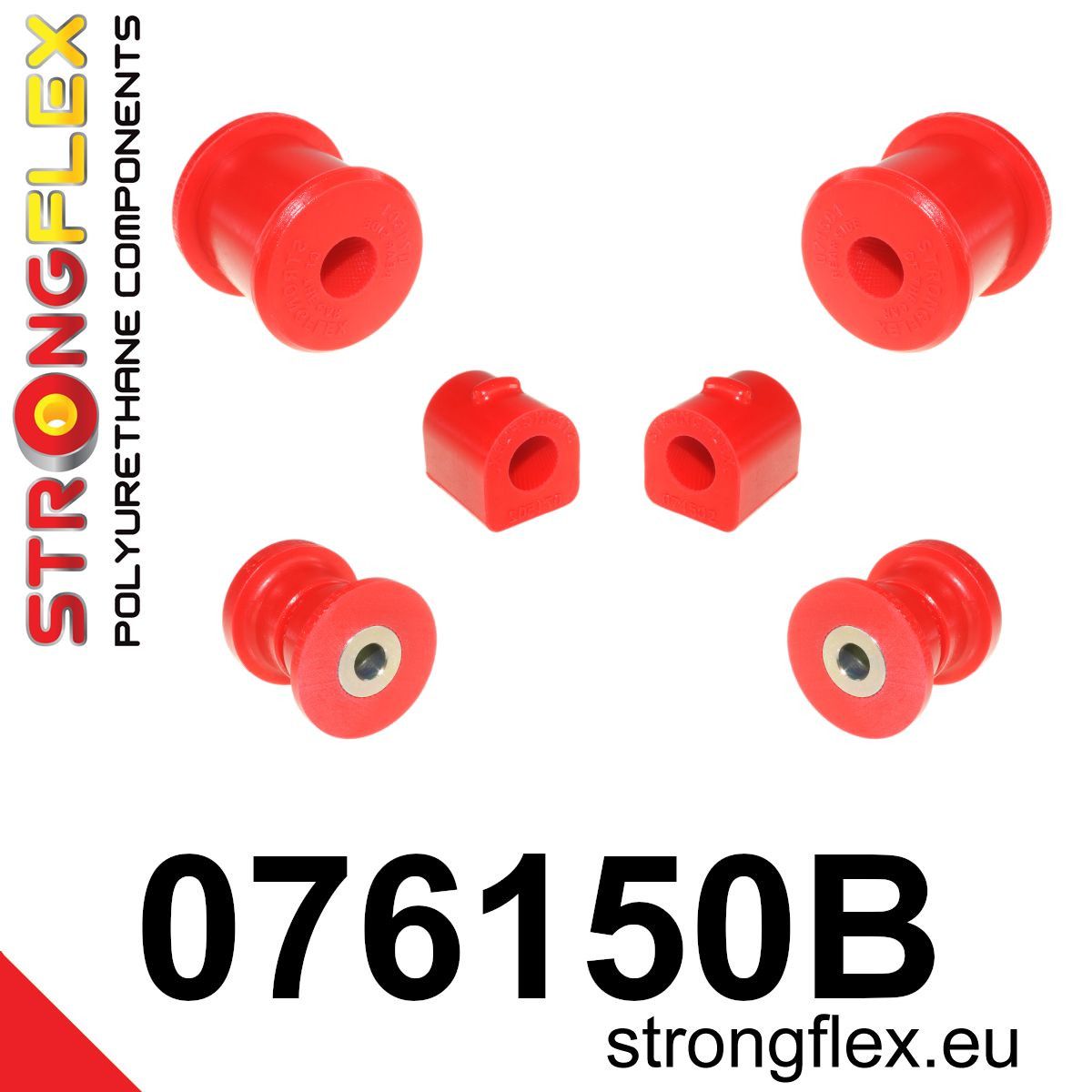 Kit bucse poliuretan Strongflex suspensie fata - Ford Fiesta - 076150B