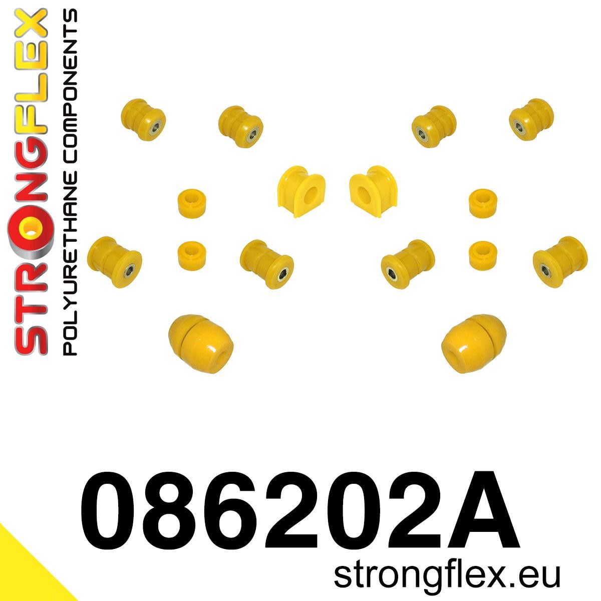 Kit bucse poliuretan Strongflex suspensie fata SPORT - Honda Prelude - 086202A